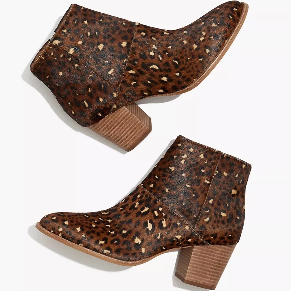 Madewell Rosie Ankle Boot Calf Hair - size 7